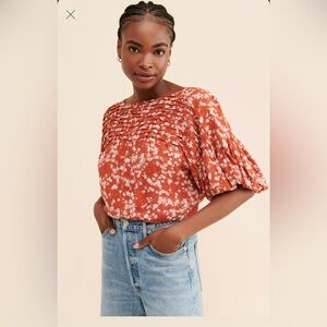 Free People Dessa Floral Bodysuit